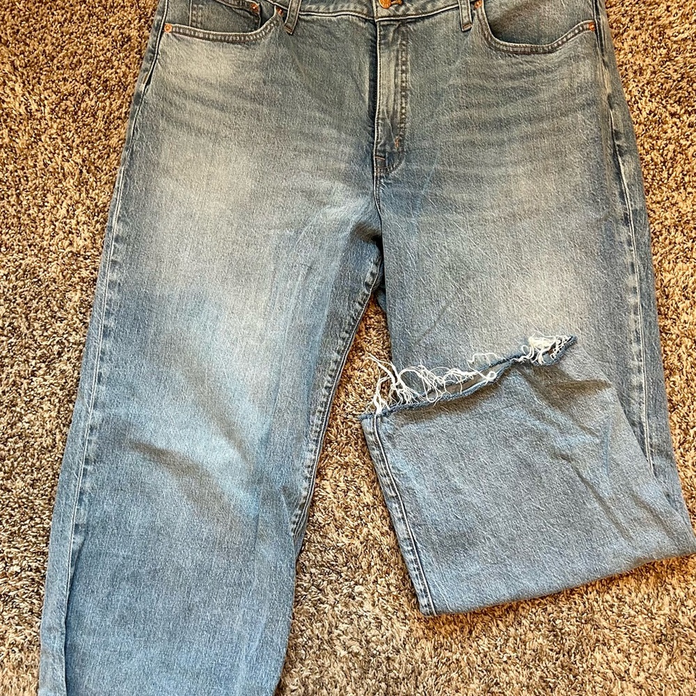 J Crew wide-leg crop jeans